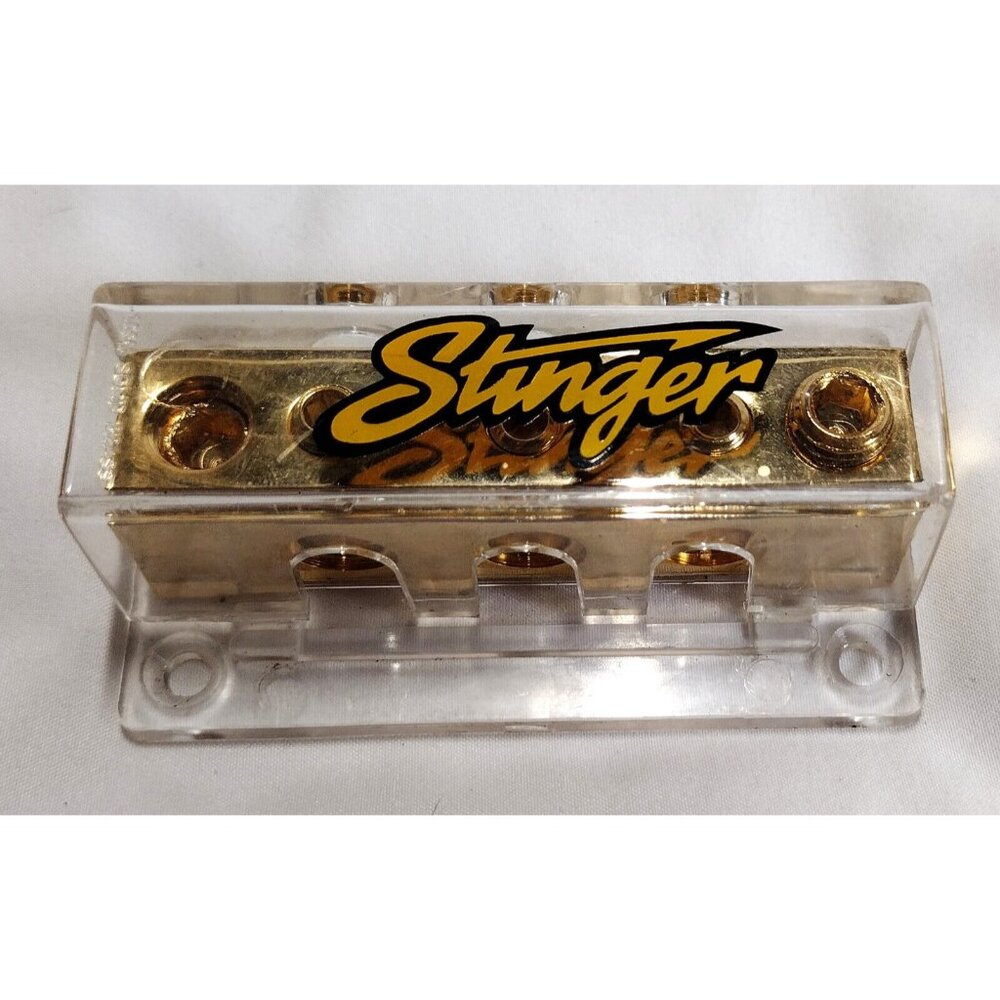 STINGER Solid Brass Amp Block Car Audio